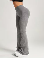 Ribbed Seamless Flare Leggings