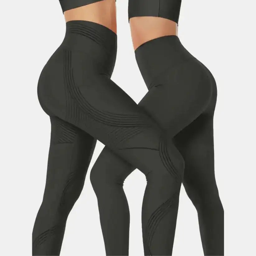 Sleek High-Waist Sculpting Compression Leggings