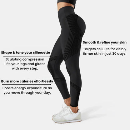 Sleek High-Waist Sculpting Compression Leggings