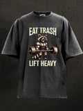 Eat Trash Lift Heavy Washed T-Shirt