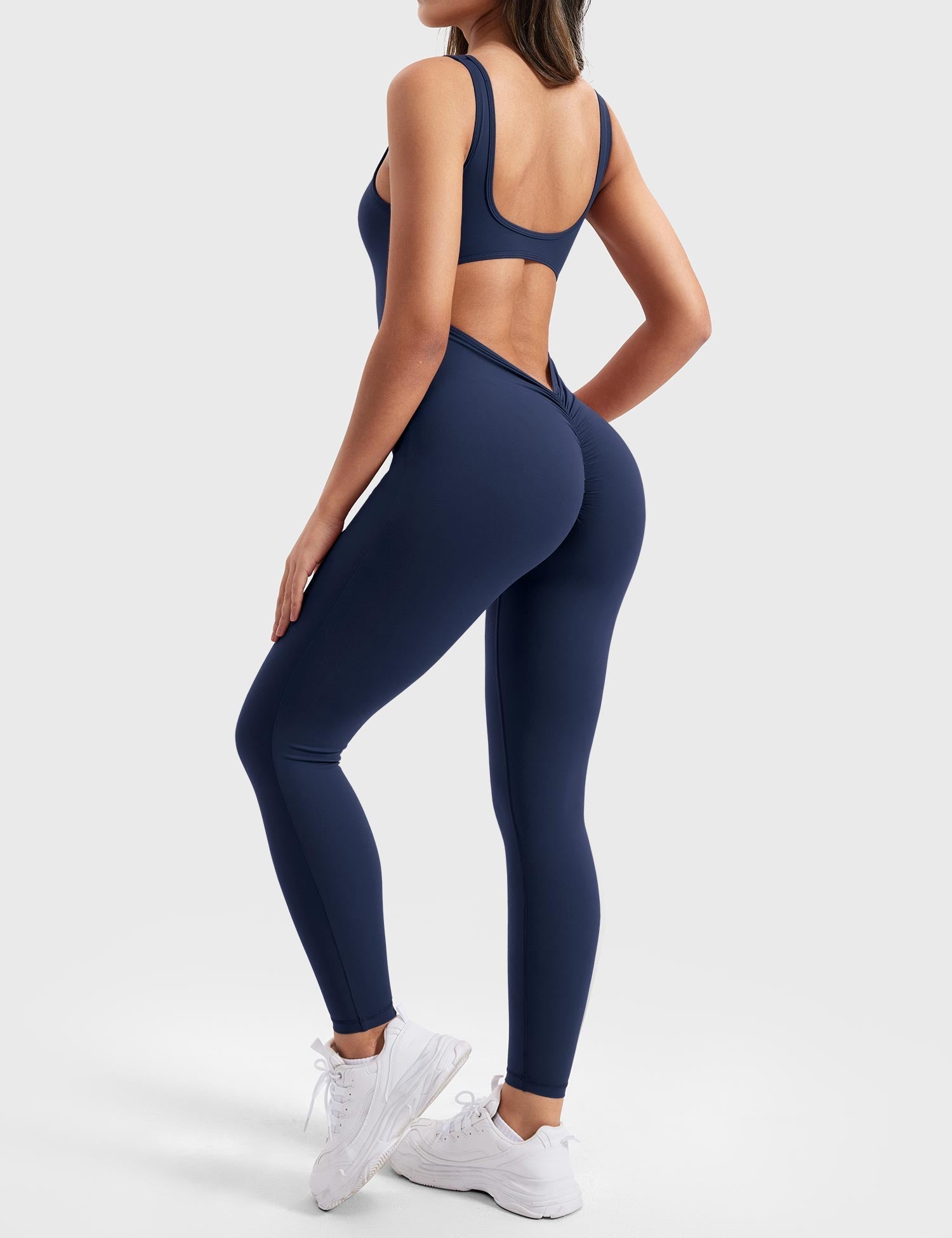 Jumpsuit with a V-back