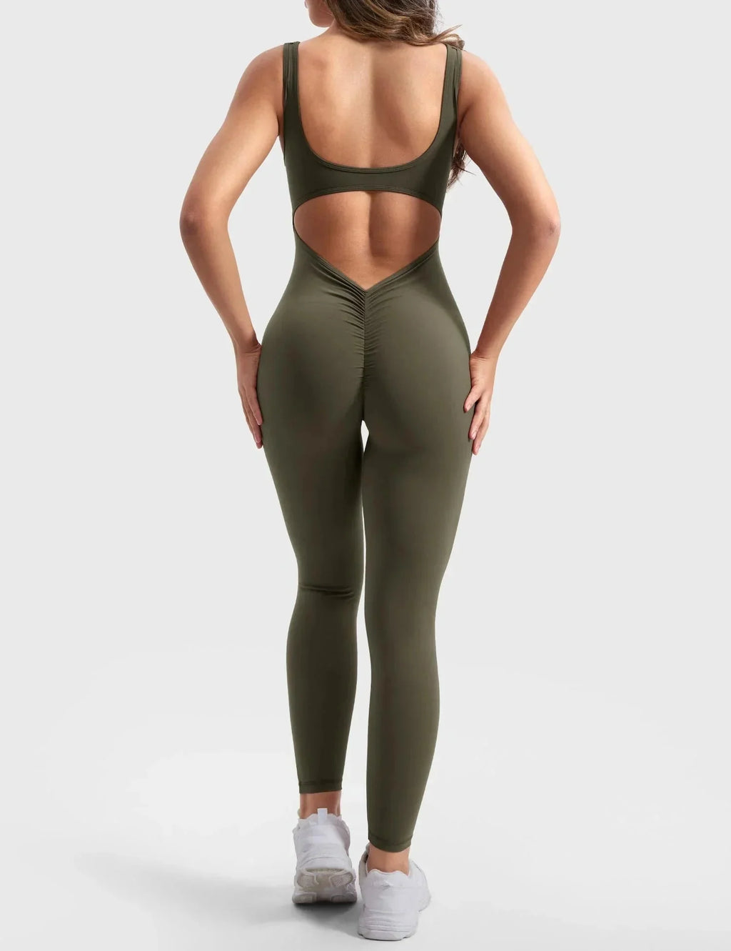 Jumpsuit with a V-back