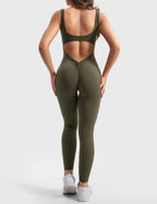Jumpsuit with a V-back