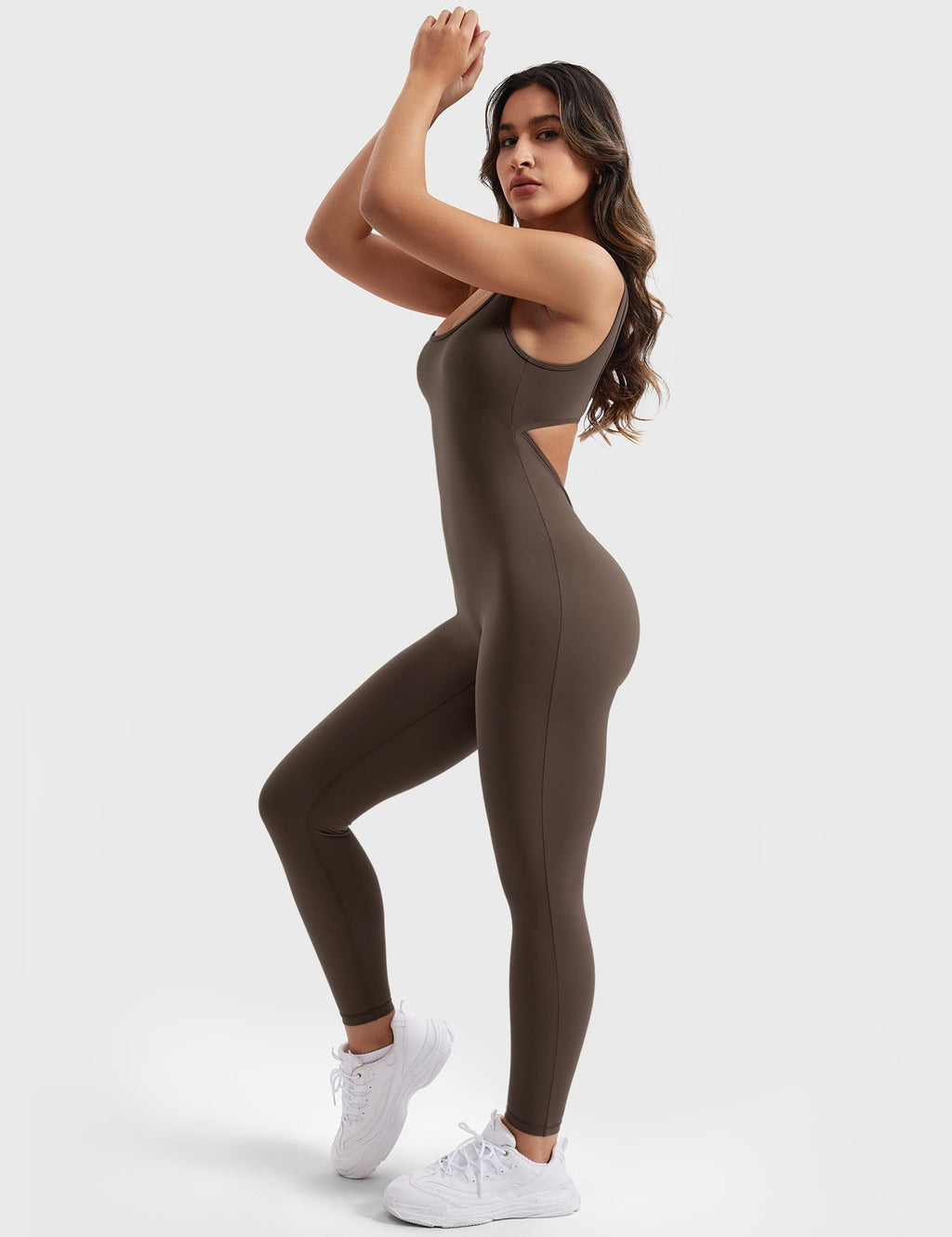 Jumpsuit with a V-back