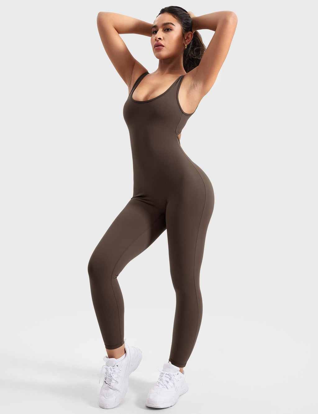 Jumpsuit with a V-back