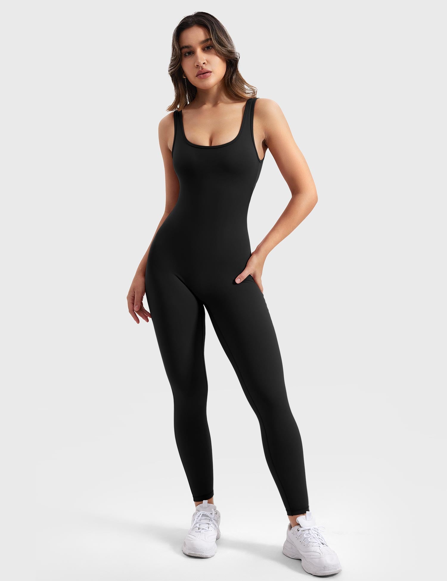 Jumpsuit with a V-back