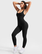Jumpsuit with a V-back