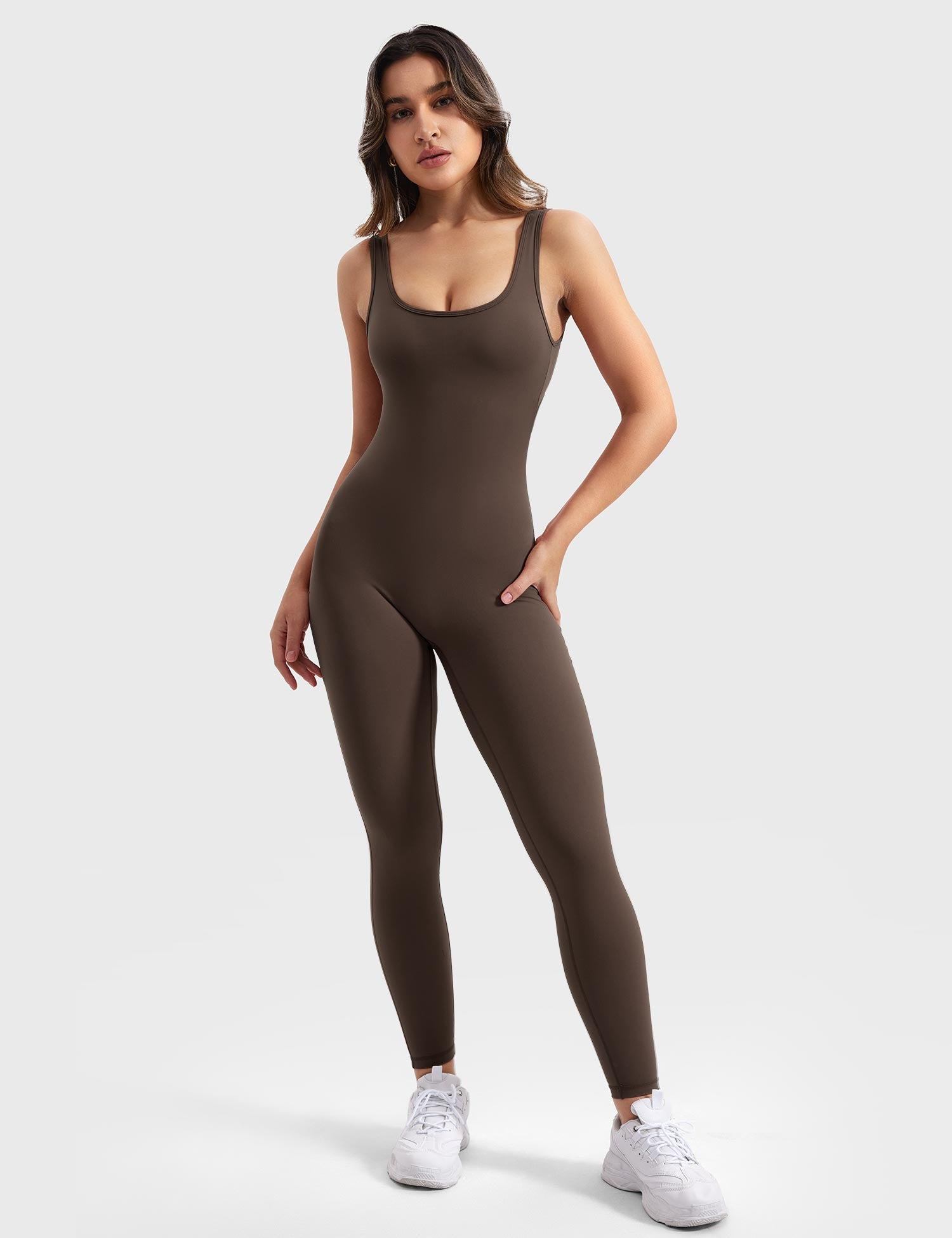 Jumpsuit with a V-back