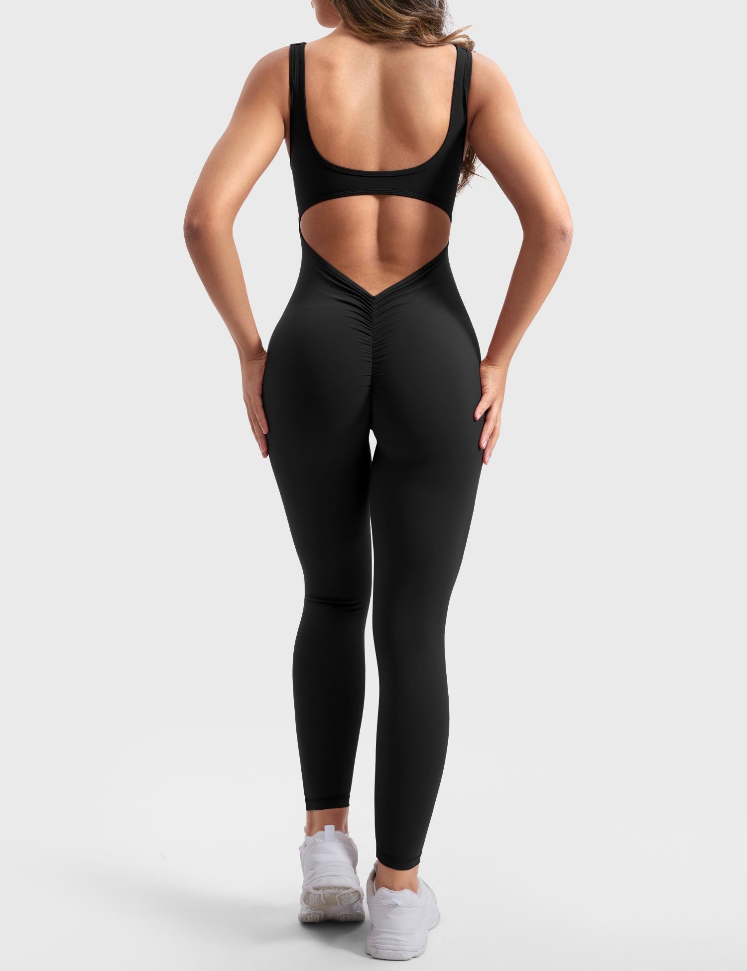 Jumpsuit with a V-back