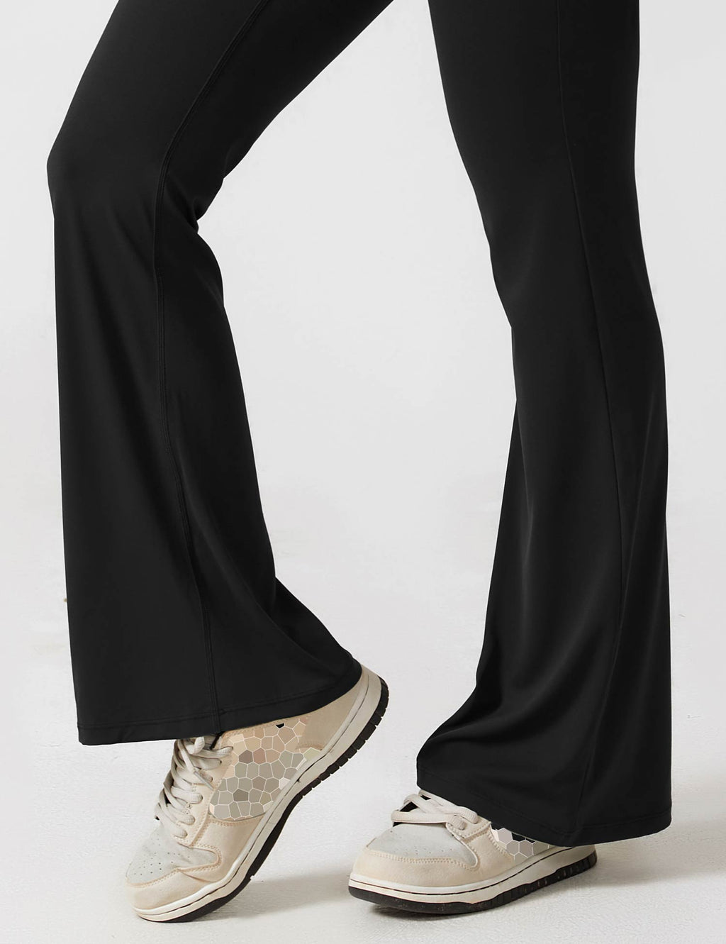 V-Back Flare-Leg Jumpsuit