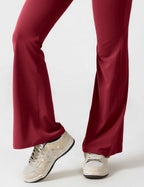 V-Back Flare-Leg Jumpsuit