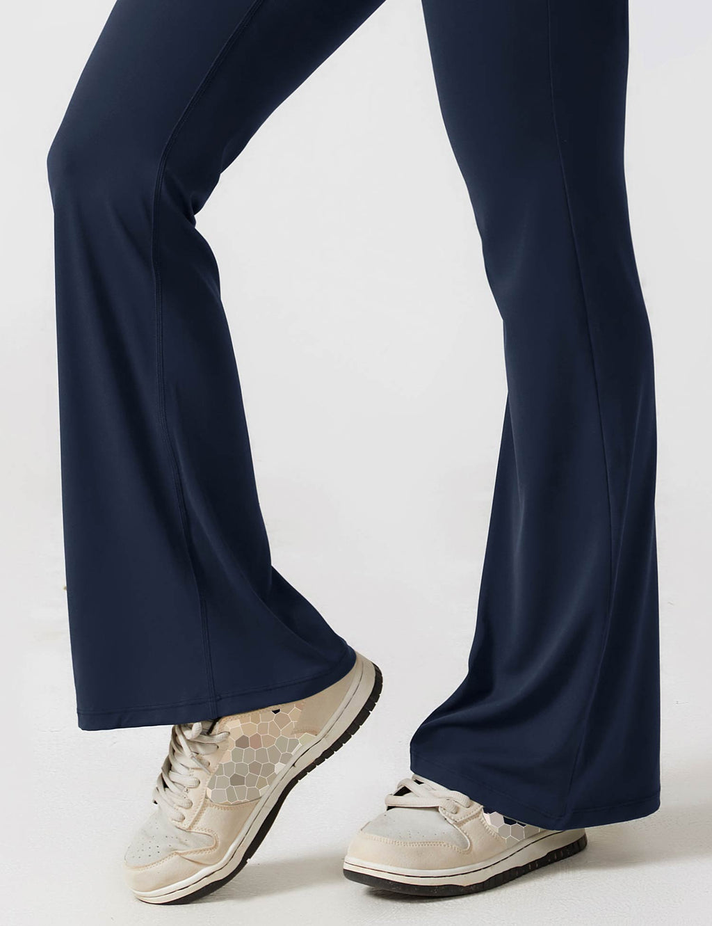 V-Back Flare-Leg Jumpsuit