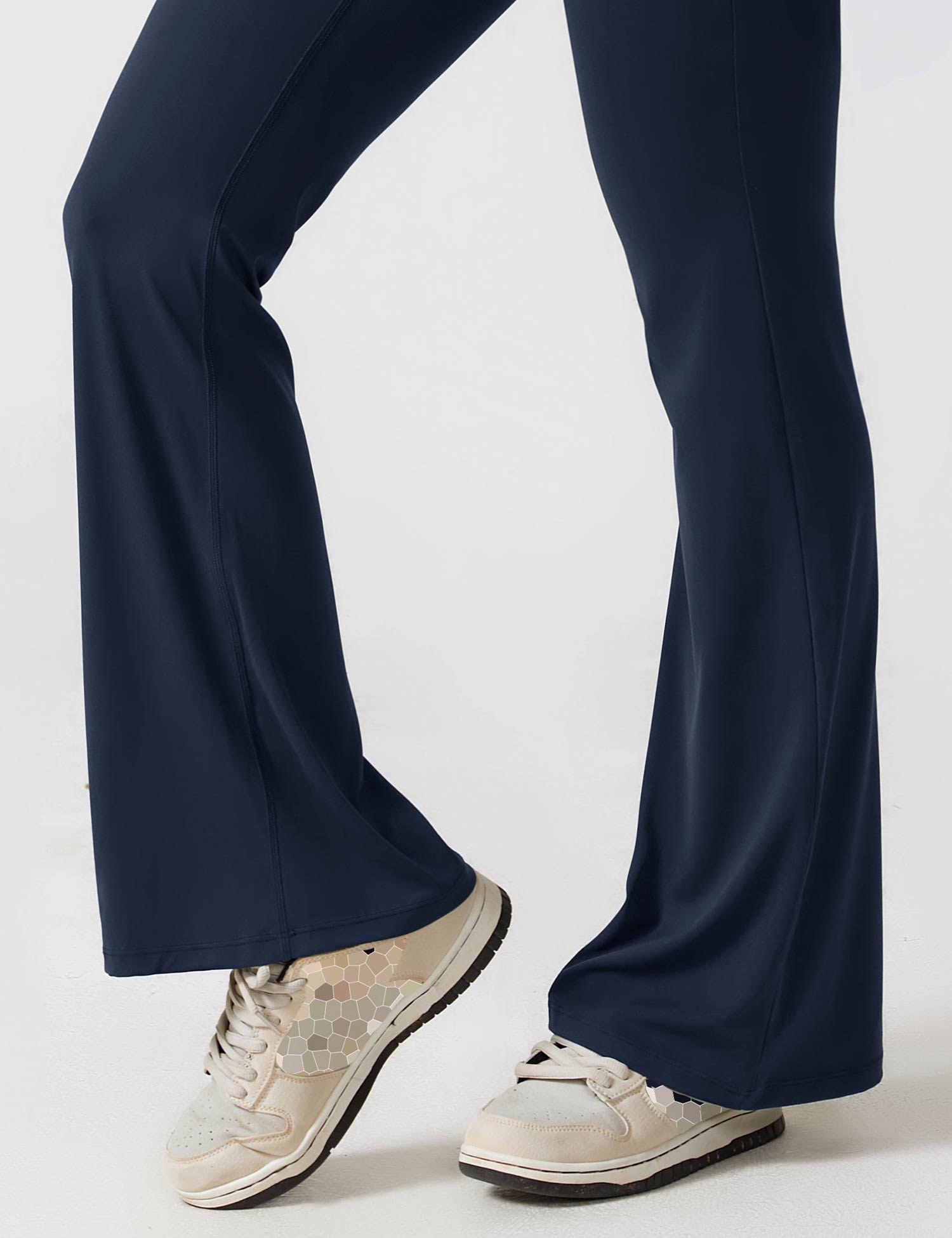 V-Back Flare-Leg Jumpsuit
