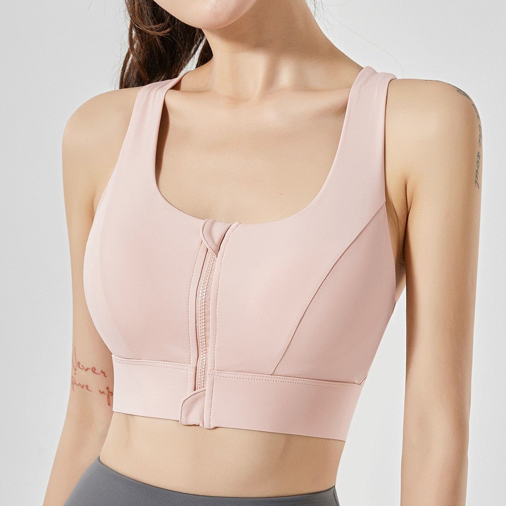 Sports Bra with a Zip