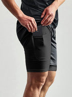 No Pain No Gain Skull Performance Shorts