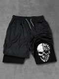 No Pain No Gain Skull Performance Shorts
