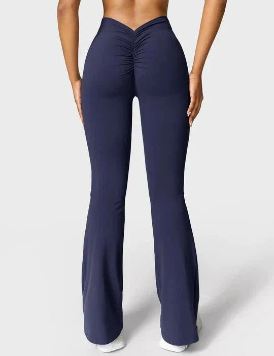 V-Back Flare Leggings