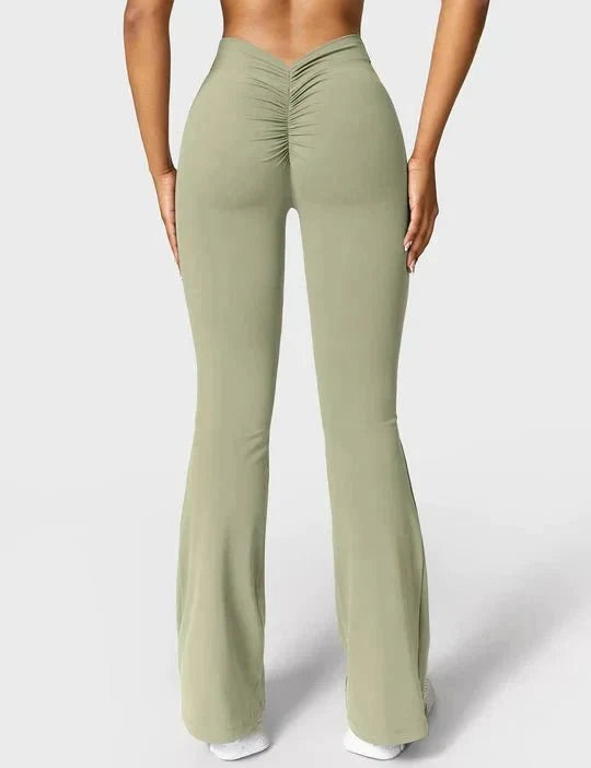V-Back Flare Leggings