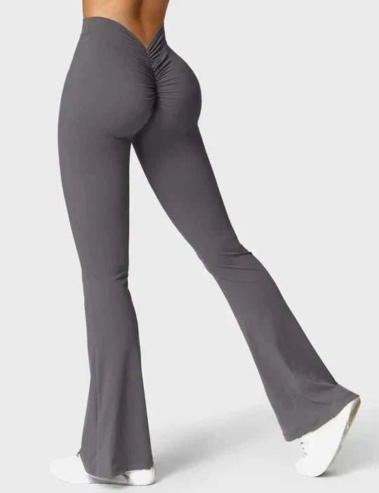 V-Back Flare Leggings