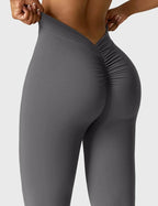 V-Back Flare Leggings