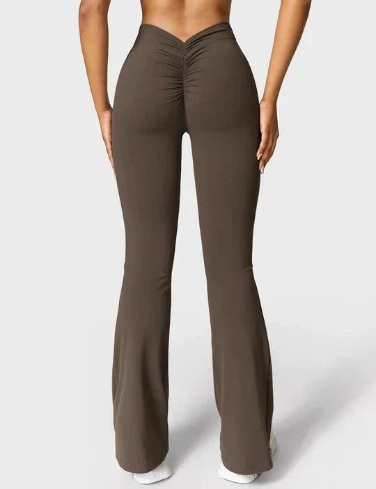 V-Back Flare Leggings