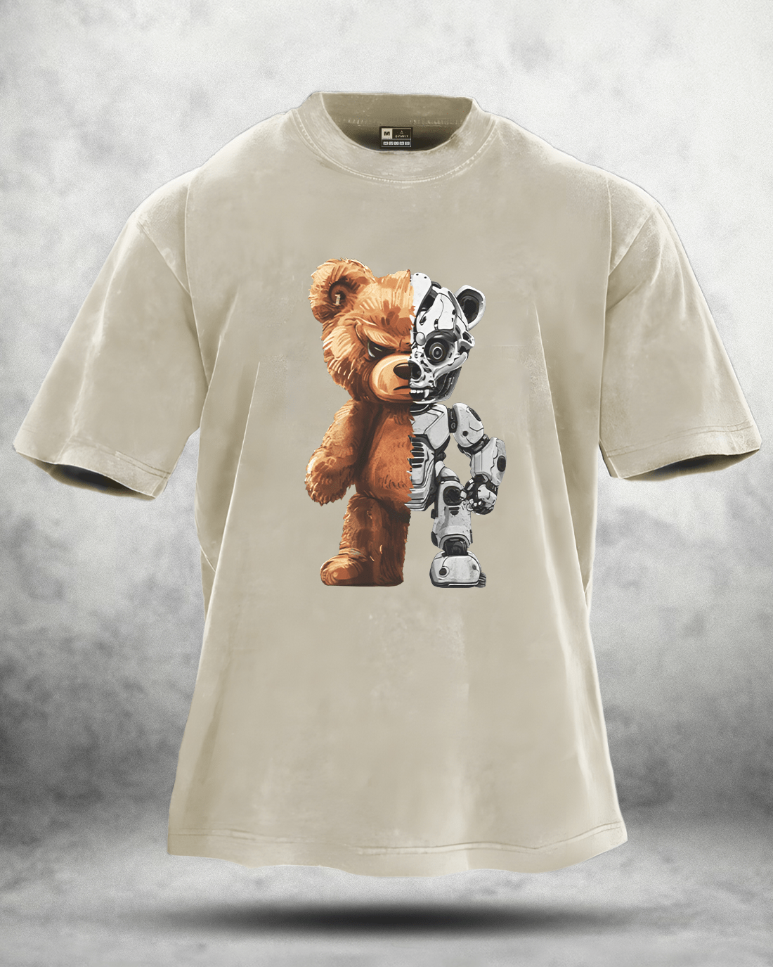 Robot Bear Washed T-Shirt