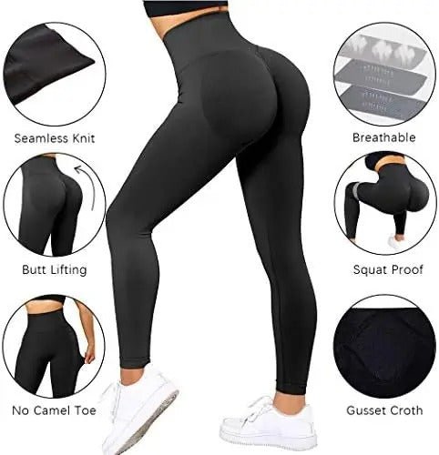 Seamless Leggings – High-Waisted and Figure-Flattering Design