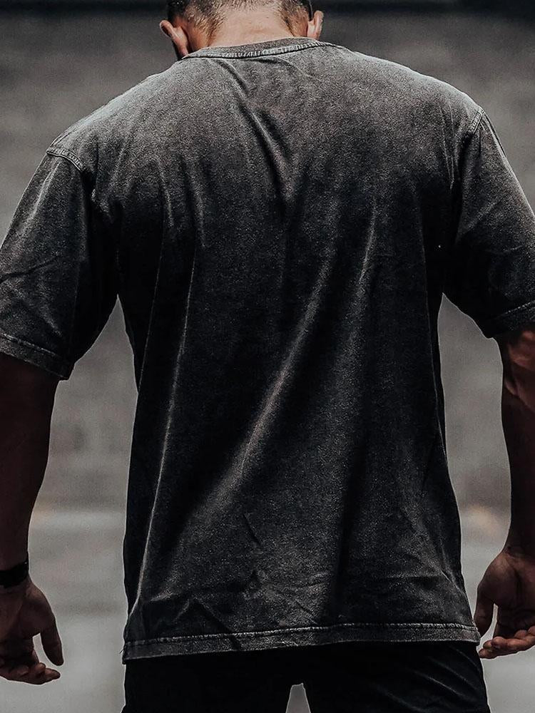 Weightlifting Unicorn Washed T-Shirt
